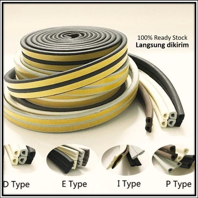 LIS BUSA PENUTUP CELAH PINTU JENDELA PEREDAM SUARA BENTURAN DISKON