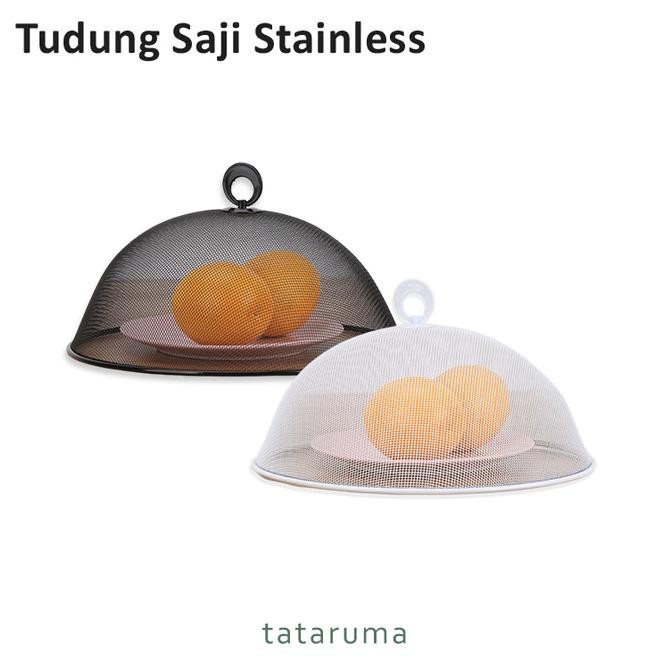 NAGOYA Bulat - Tudung Saji Stainless Kotak Bulat Putih Estetik