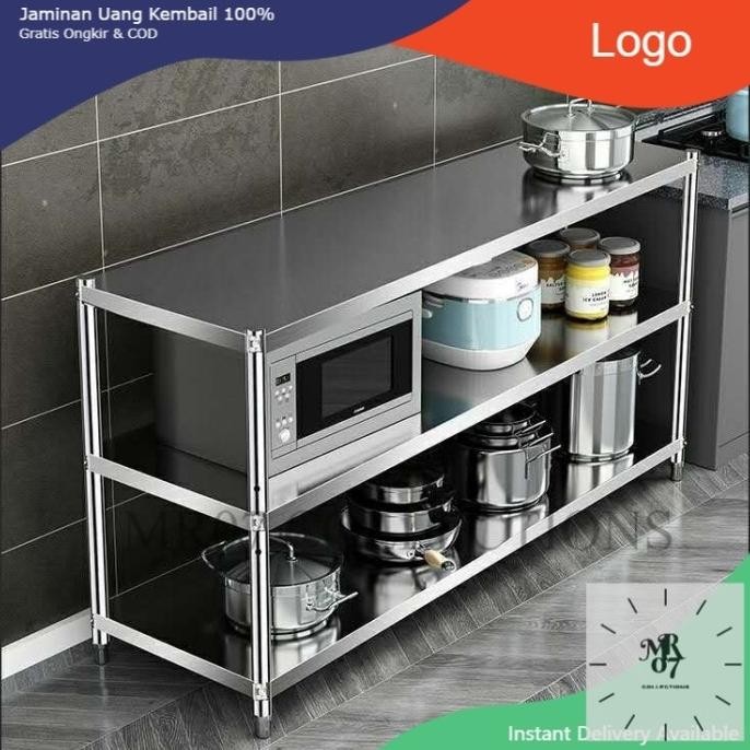 Rak Dapur Serbaguna/Kitchen Set Alumunium/Meja Kitchen Stainless