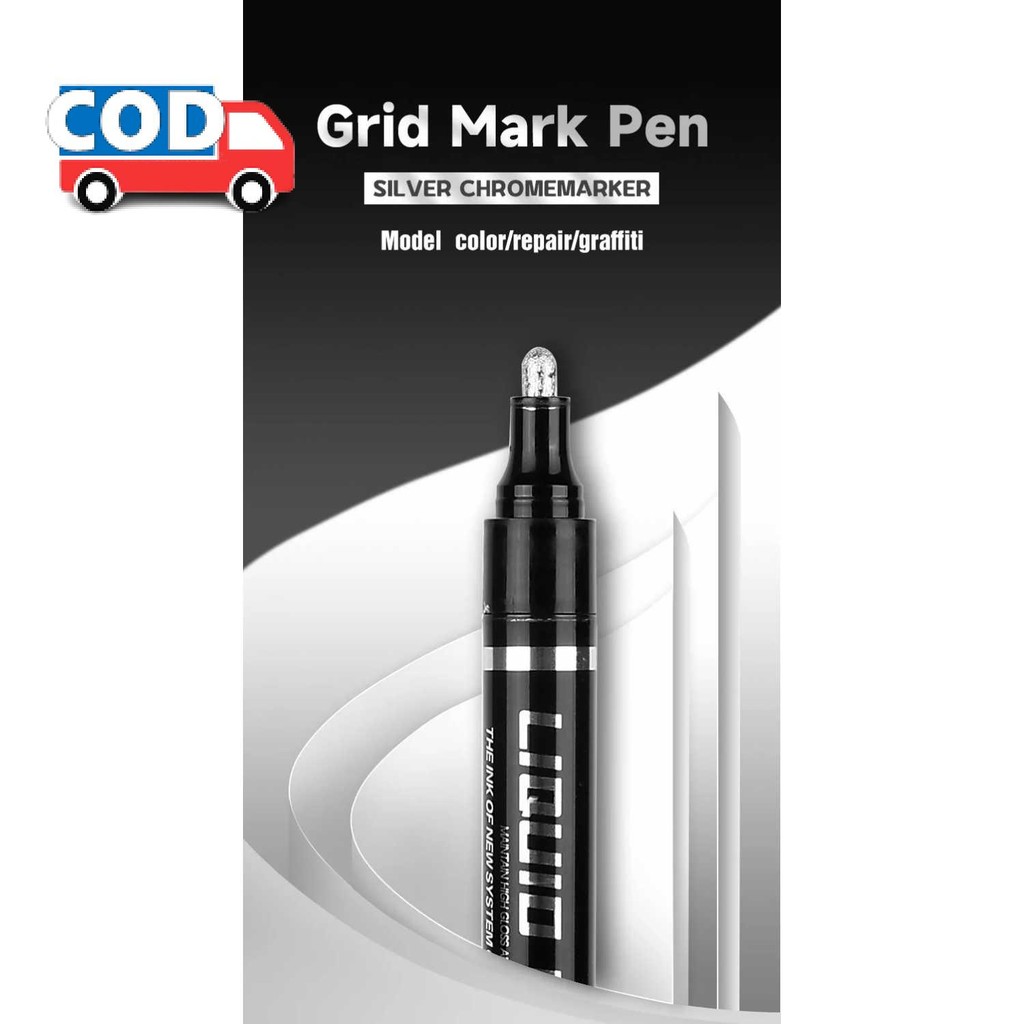 

Spidol Permanen Marker Waterproof untuk Keramik Plastik Kain Metallic Chrome 2mm