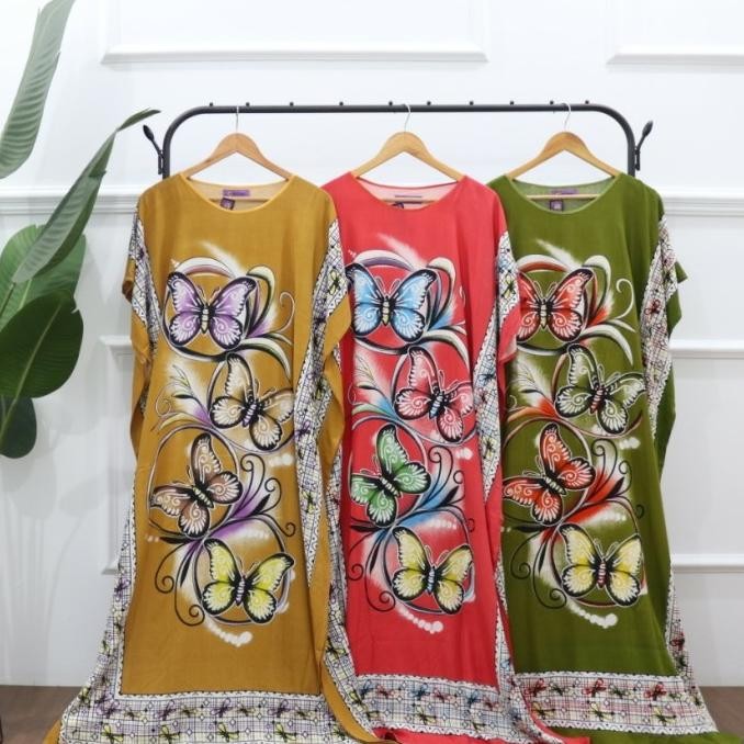 Grosir Daster Kalong Jumbo Motif Kupu-Kupu