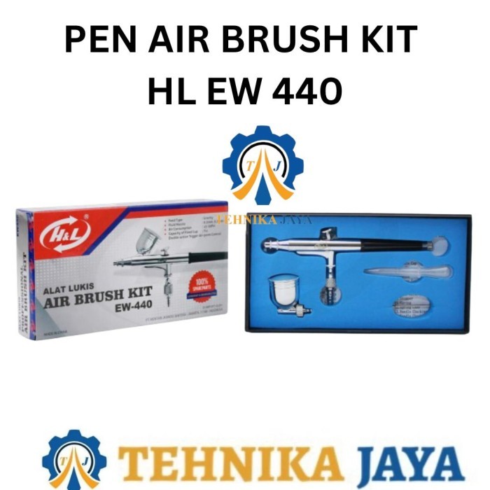 

HL EW-440 Air Brush Kit Pen Brush Mini Kompresor Spray Gun Lukis