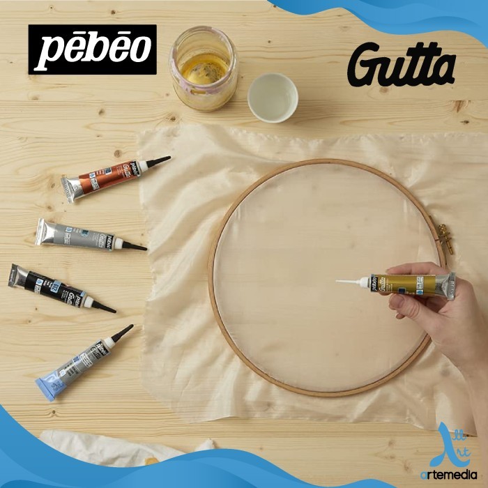 

TERBARU Pebeo Setasilk Gutta Outliner Fabric Paint Color Cat Warna Kain DIY