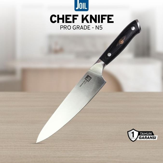 Pisau Dapur Super Tajam Chef Knife Stainless Steel Baja - Joil