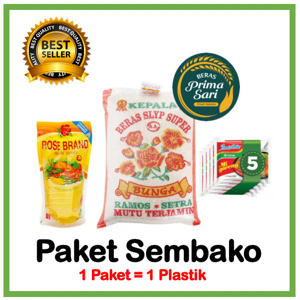 

Paket Sembako Murah Komplit ( Beras , Minyak Goreng , Indomie )