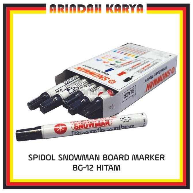 

SPIDOL WHITEBOARD SNOWMAN BG-12 Hitam, Biru, Merah, Hijau