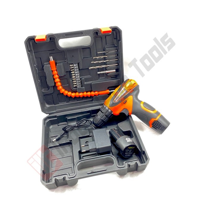 XENON CDD505 Mesin Bor Cordless Bor Baterai Charger Cas Besi Kayu - Dr
