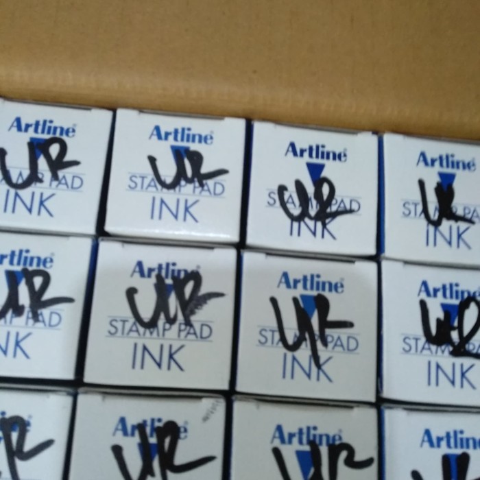 

Artline Stamp Pad Ink Reffil Warna Biru & Ungu Tinta Stempel Artline