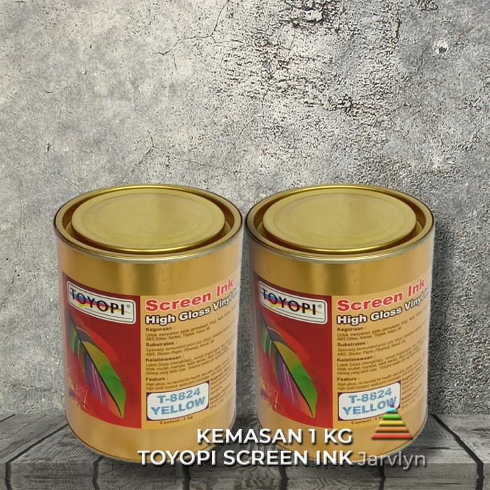 

Tinta Sablon Pvc Vinyl Kulit Toyopi Basis Minyak Solvent Base Oilbase