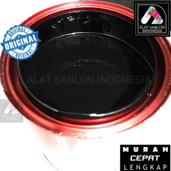 

Tinta Sablon Pvc Solid Ink Black Hitam 250Gr