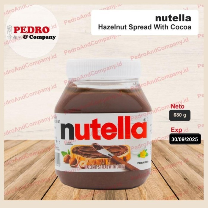 

nutella ferrero 680 gram - selai roti untuk baking coklat natela