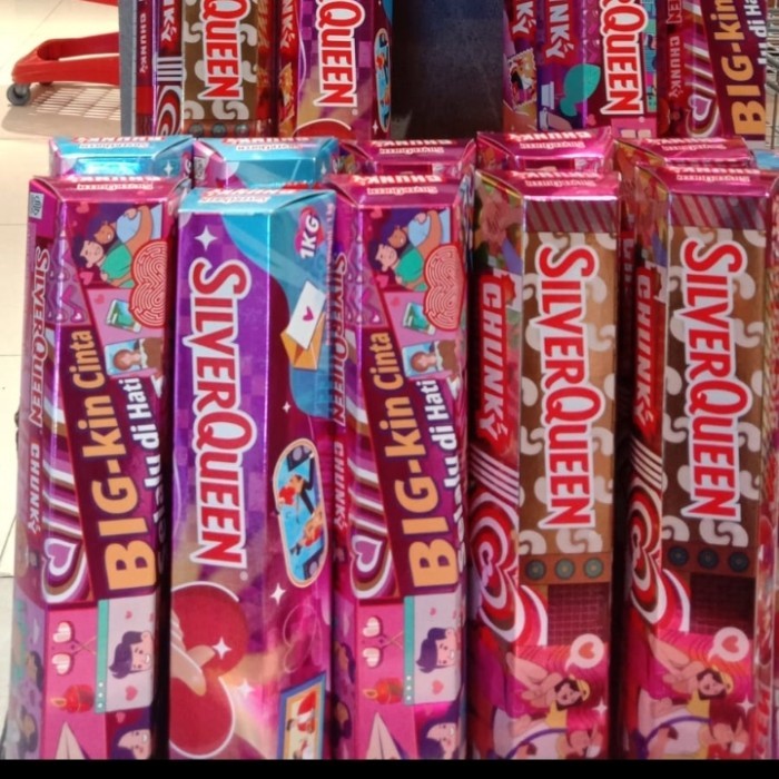 Promo silverqueen chocolate cokelat 1kg king big valentine
