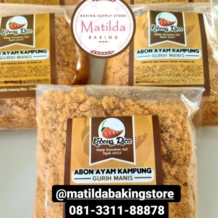 

ABON AYAM KAMPUNG KOBONG RICA / CHICKEN FLOSS 250GR