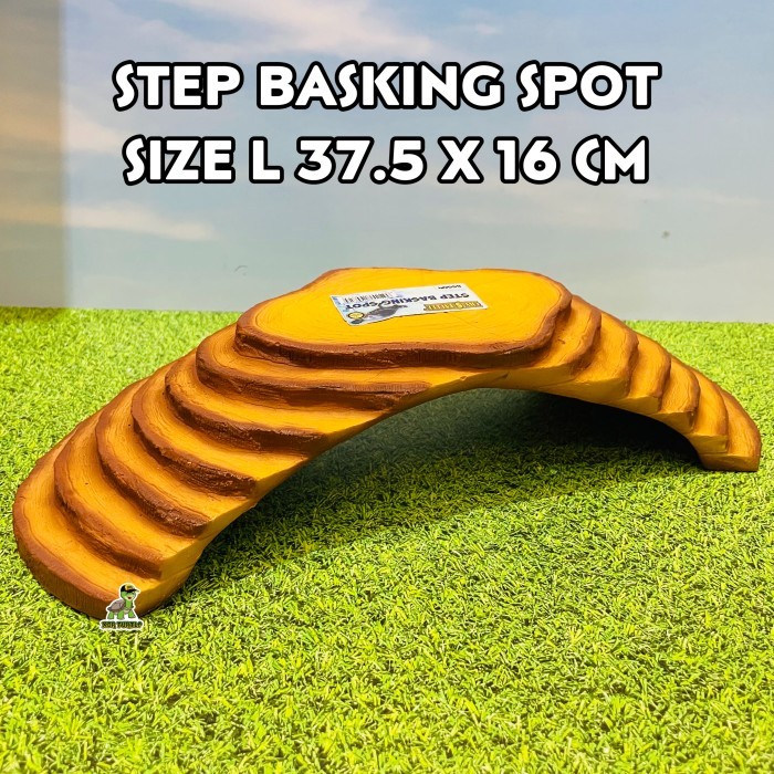 STEP BASKING SIZE L TANGKRINGAN KURA AIR KURA DARAT SULCATA BABY KADAL