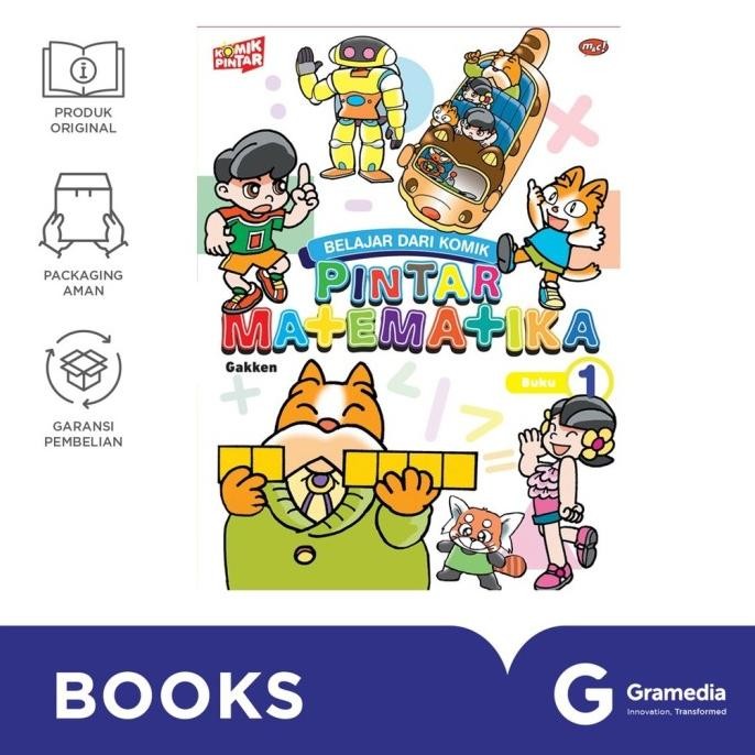 

New Gramedia Buku Belajar dari Komik - Pintar Matematika Buku 1 (Gakken)