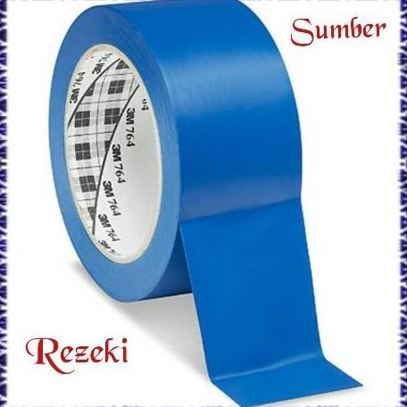 

3M LAKBAN LANTAI 764 BLUE 2"IN X 33M FLOOR MARKING TAPE 764 ASLI