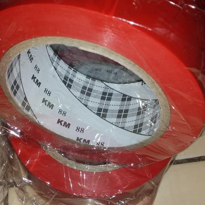 

BEST SELLER" FLOOR MARKING TAPE VINYL LAKBAN LANTAI MERAH 2" X 33 M ASLI