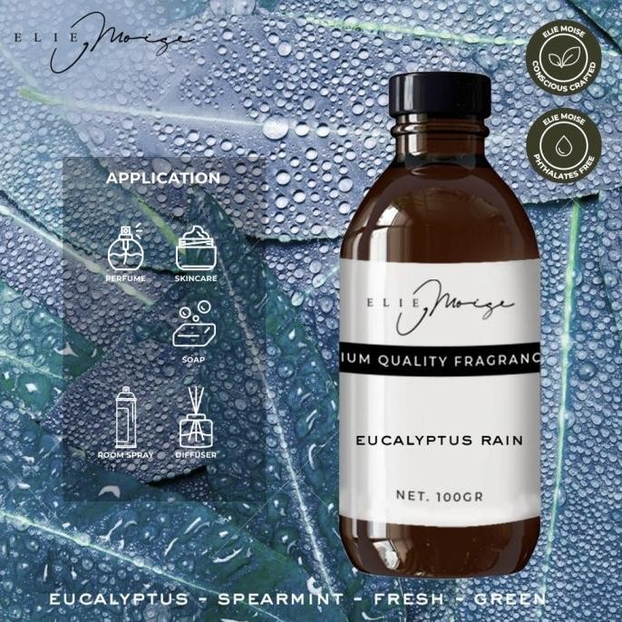Eucalyptus Rain Fragrance Oil for Candle / Soap / Diffuser 100g