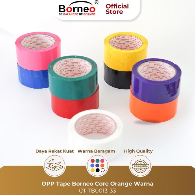 

6 ROLL - BORNEO OPP LAKBAN WARNA 48 MM X 90 YARD ASLI