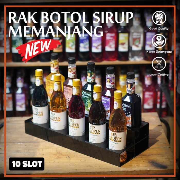 

Rak Acrylic Display Botol Sirup Isi 10