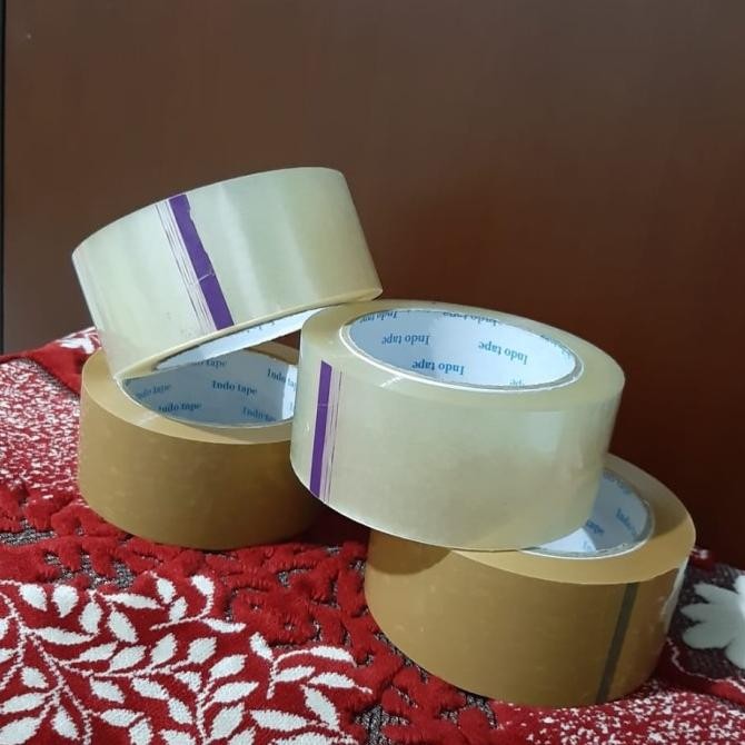

1DUS LAKBAN BENING/ COKLAT INDO TAPE 45MM X 100METER GOJEK /GRAB ASLI