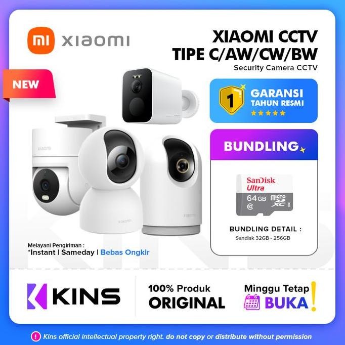 Xiaomi Cctv C200 / C300 / C400 / C500 Pro / Aw200 / Aw300 /Cw300 / Cw400 / Bw300 Outdoor Indoor Cctv