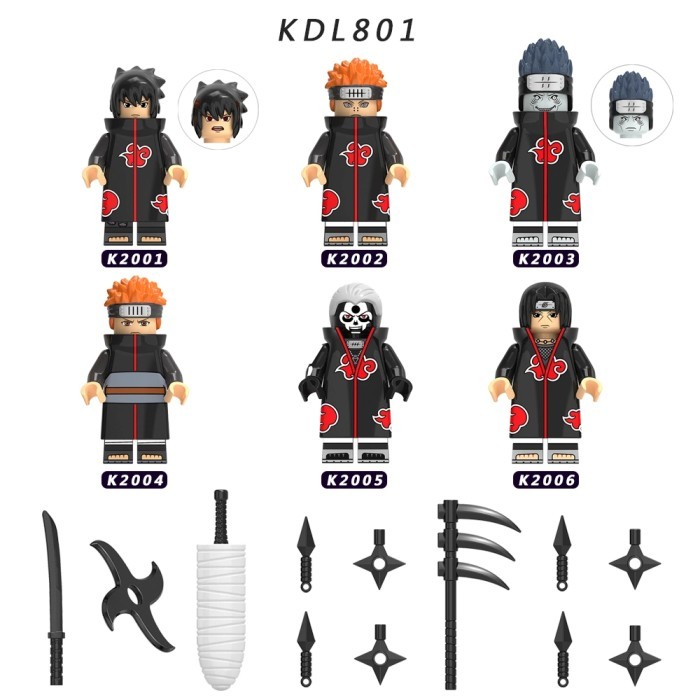 MURAH Lego Mainan Mini Figure Naruto Akatsuki