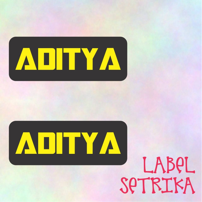 

Sticker Label Nama Label Setrika Sticker Setrika Label Baju Label Aditya