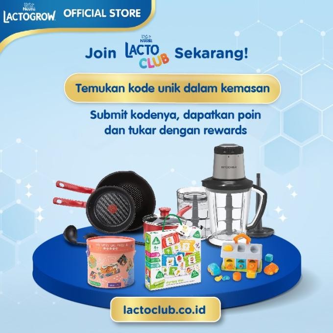 

Nestl Lactogrow 3 Plain Susu Anak 1-3 Tahun Box 350G X2Pcs