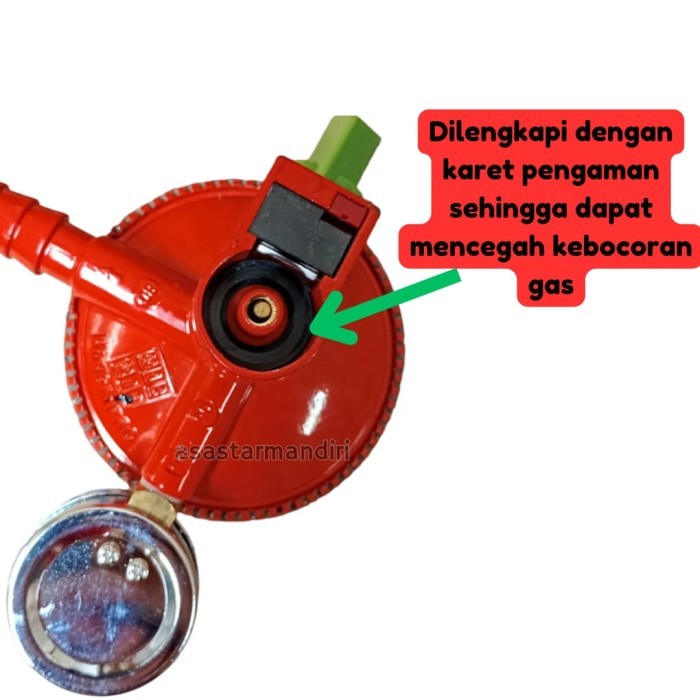 Regulator Gas Poligas Meter Double Lock/Regulator Tekanan Rendah Pengunci Ganda/Regulator Poligas
