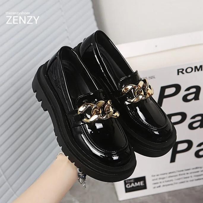 TZS Zenzy Yeonie Shoes Korea Designed - Sepatu Loafers Wanita