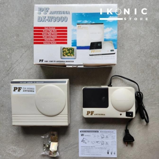 PF VHF / UHF TV ANTENA BOSTER PF 9900 BOOSTER PENGUAT SINYAL ANTENA TV