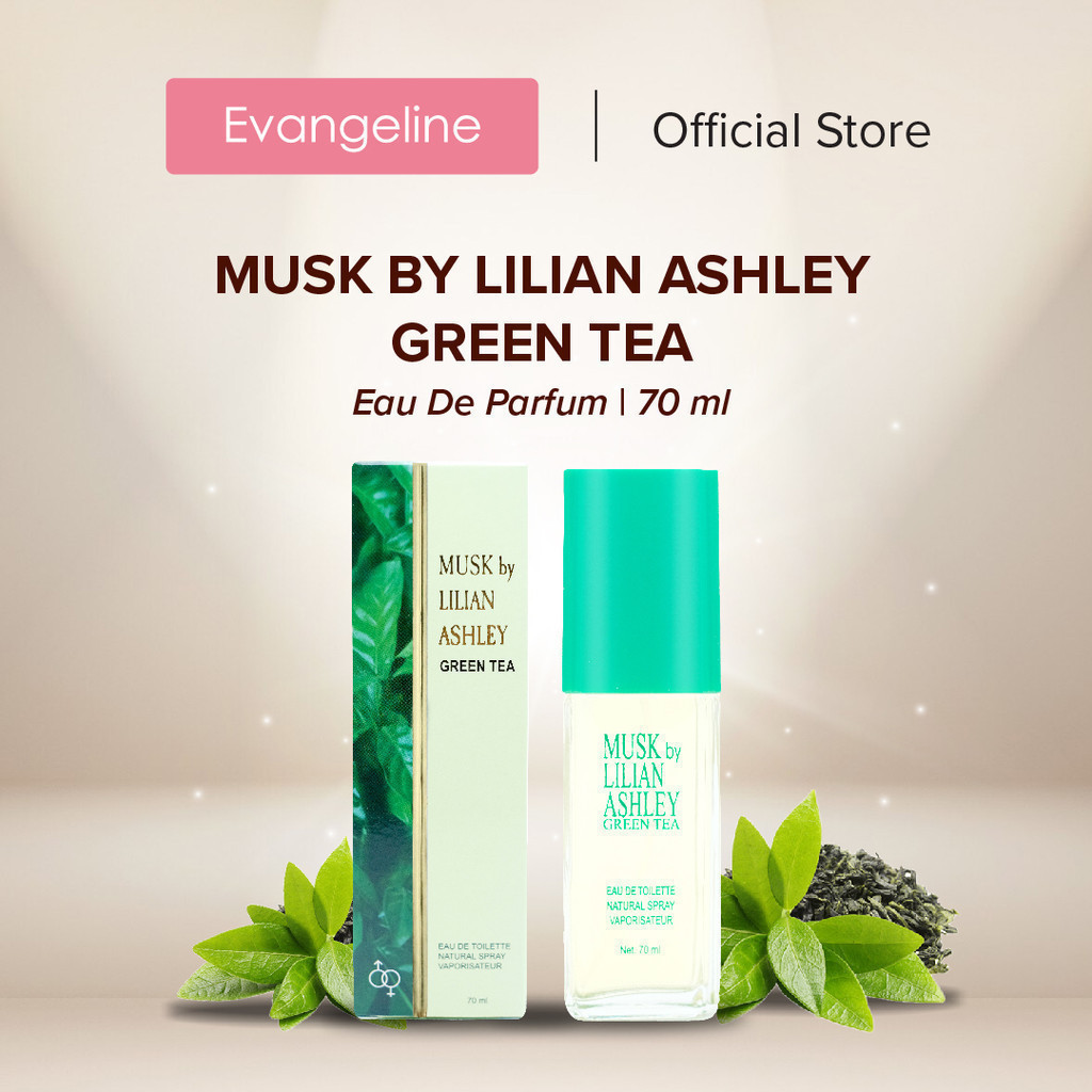 Musk By Lilian Ashley Eau de Toilette Green Tea 70ml | Parfum Pria & Wanita EDT - Parfum Unisex
