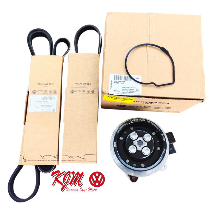 FANBELT DAN WATERPUMP VW GOLF TOURAN TIGUAN 1.4 TSI DI SPAREPART VW