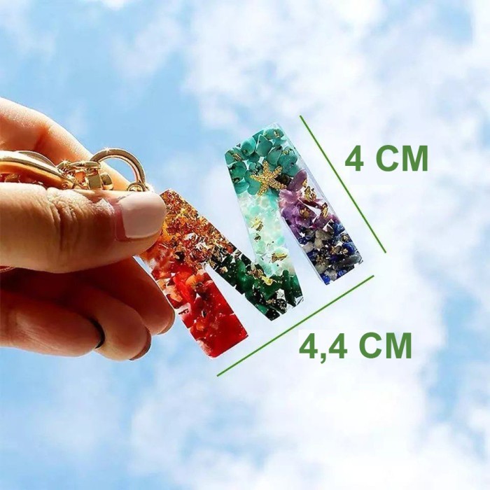 Cetakan Resin Besar 26 Huruf A-Z &Angka Alfabet Alphabeth Mold Silikon