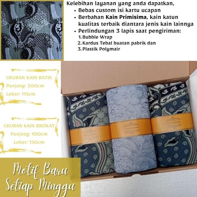 || Best seller  ~`~ KADO NIKAHAN / KADO PERNIKAHAN KAIN BATIK SARIMBIT + BROKAT ||~~~