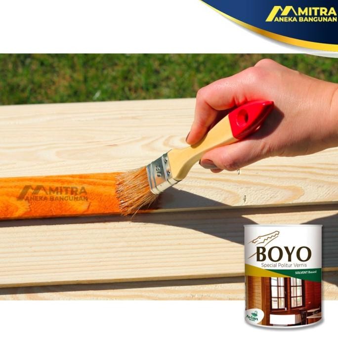 POLITUR BOYO AVIAN ANTI RAYAP JAMUR CAT VERNIS PLITUR KAYU 1 LITER MRS03