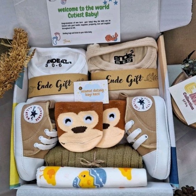 Best Seller Gift Box Baby Hampers Bayi Hampers Baby Box Motif / Kado New Born / Kado Bayi/ Baju