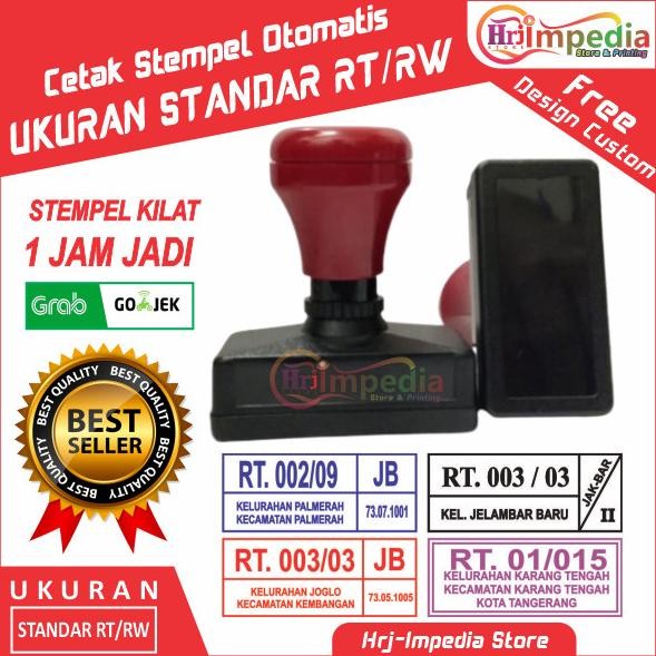 

Sale Cetak Stempel Otomatis Ukuran Standar Stempel Rt/Rw | Stempel Warna