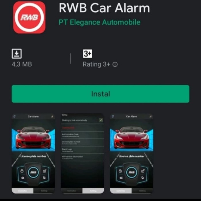 Alarm Alarm Rwb Flip Key Model Innova Reborn Rwb8907