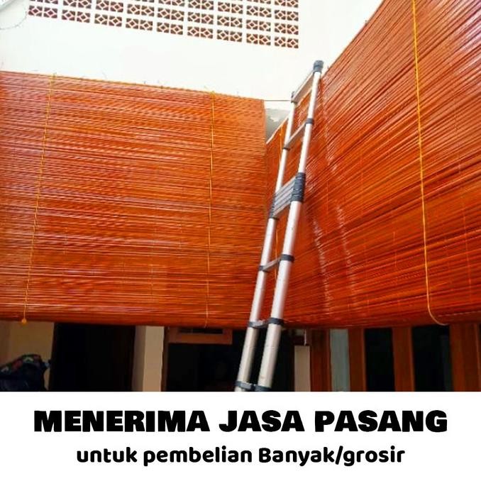 || PROMO  ~`~ kerai bambu ukuran 150cm x 150cm tinggal pasang BONUS Souvenir ||~~~