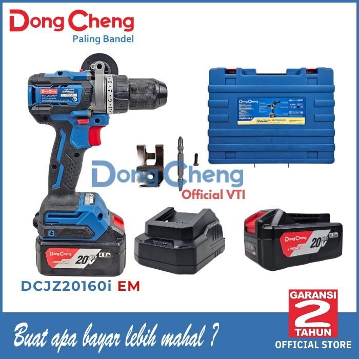 DongCheng DCJZ20160iEM Bor Baterai Cordless Brushless Impact Drill 20V DCJZ20160i