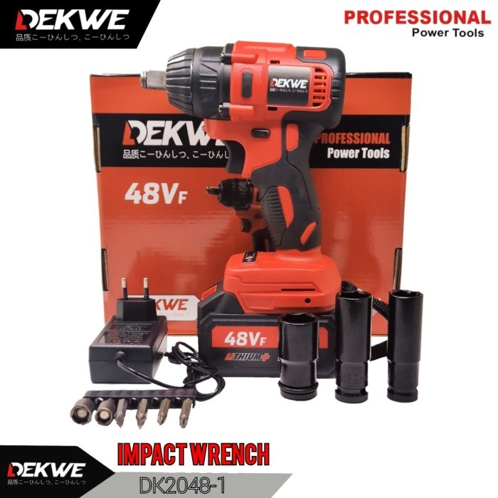 DEWALT IMPACT WRENCH,MESIN PEMBUKA BAUT BAN MOBIL MOTOR DEKWE DK2048-1