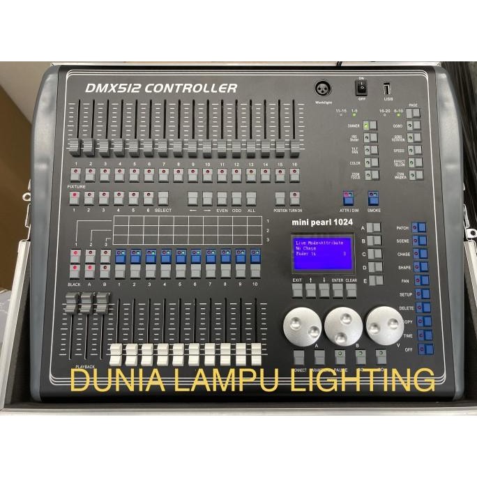 BLACK Minipearl 1024 Mixer Lampu DMX 512 Lighting Controller
