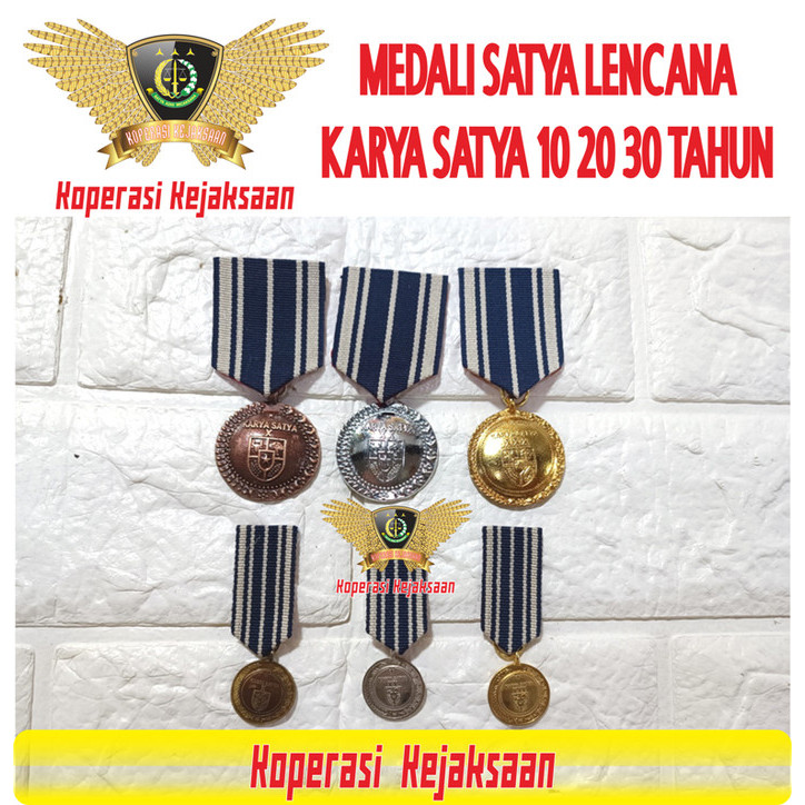 TERBARU MEDALI SATYA LENCANA PDU KARYA SATYA ASN 10 20 30 TAHUN UKURAN BESAR & KECIL