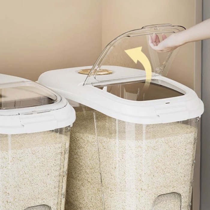 Bonbox Tempat Penyimanan Beras 10-15Kg Dispenser Beras