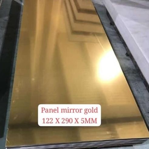 Wall Mirror Wallpanel Kaca Panel Mirror Silver Gold Panel Kaca