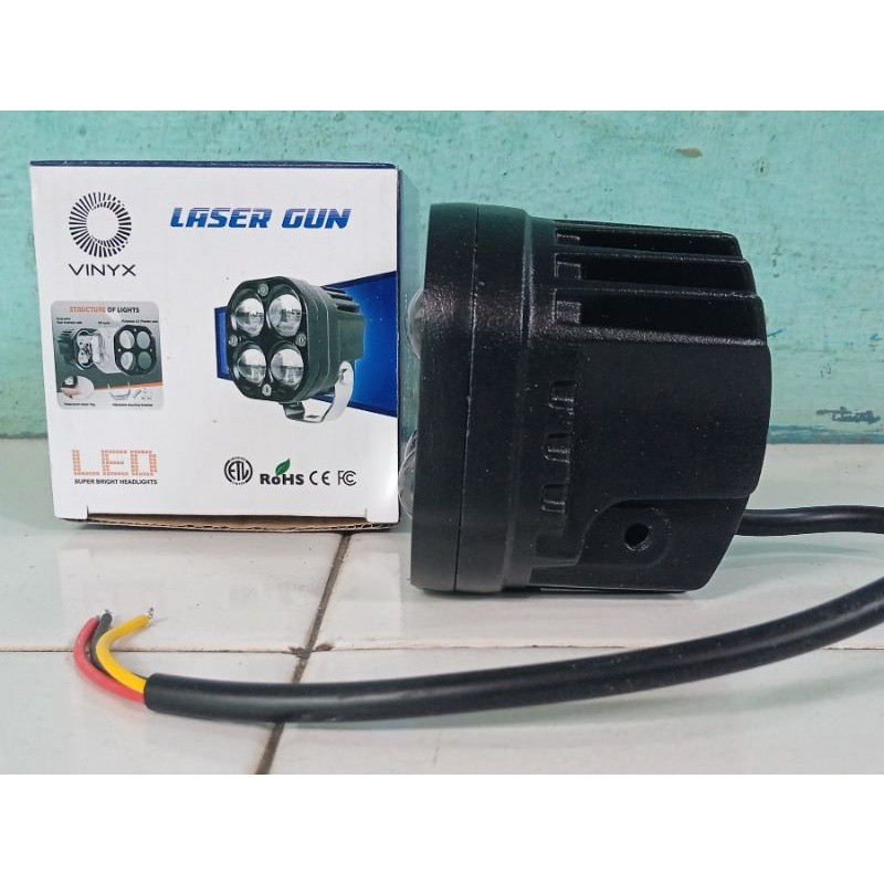 Lampu Tembak Led Sorot Laser Gun D4 Motor Mobil