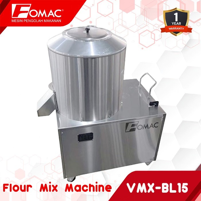 

SPECIAL VMX-BL15 Flour Mix Machine FOMAC Mesin Pengaduk Bumbu Bubuk Mixer 15L