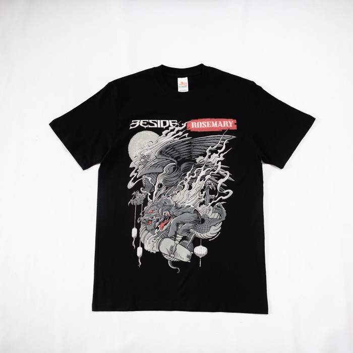 

BERGARANSI Sniff Assault T-shirt Beside x Rosemary - #2 DRAGON, Black